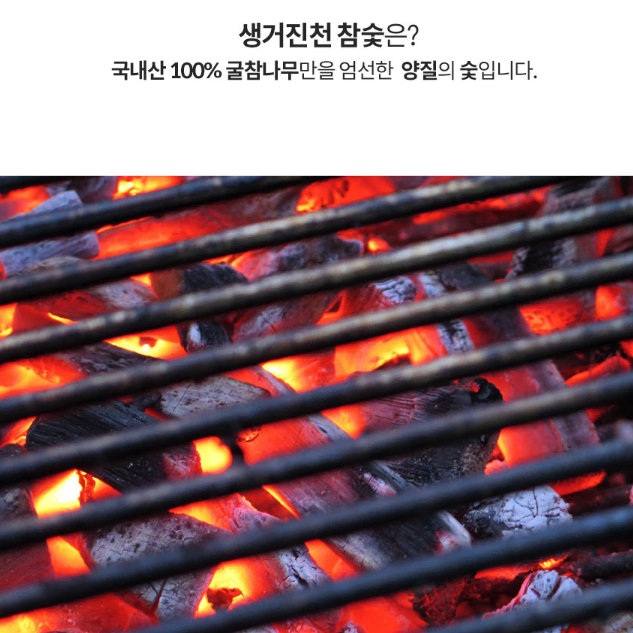 [무배/10kg] 진천 국산 캠핑용 참숯 / 바베큐용 참나무 숯 장작