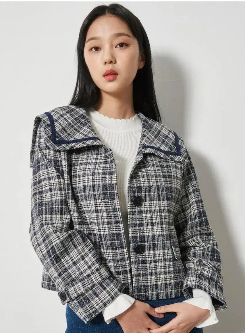 Eight Seconds Navy Tweed Sailor Kara Jacket S