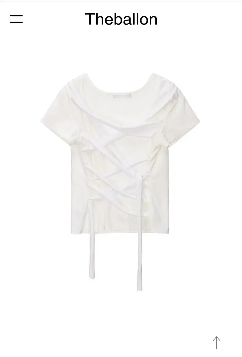 Theballon 더발론 Oblique T-shirt White