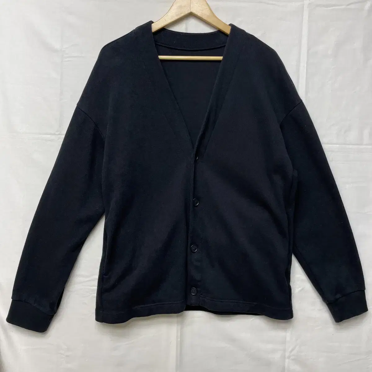 Black plain cardigan