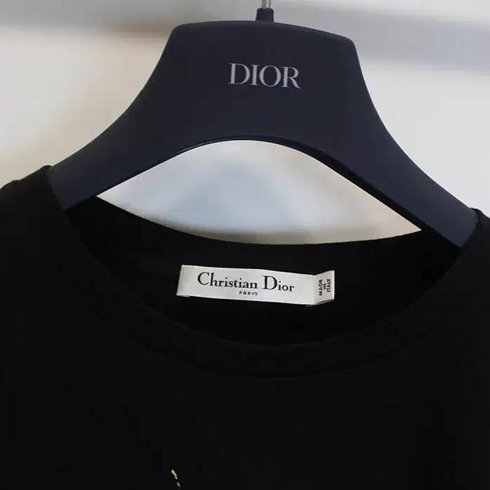 [중고명품다올] 디올 LUCKY DIOR 블랙 반팔 티셔츠