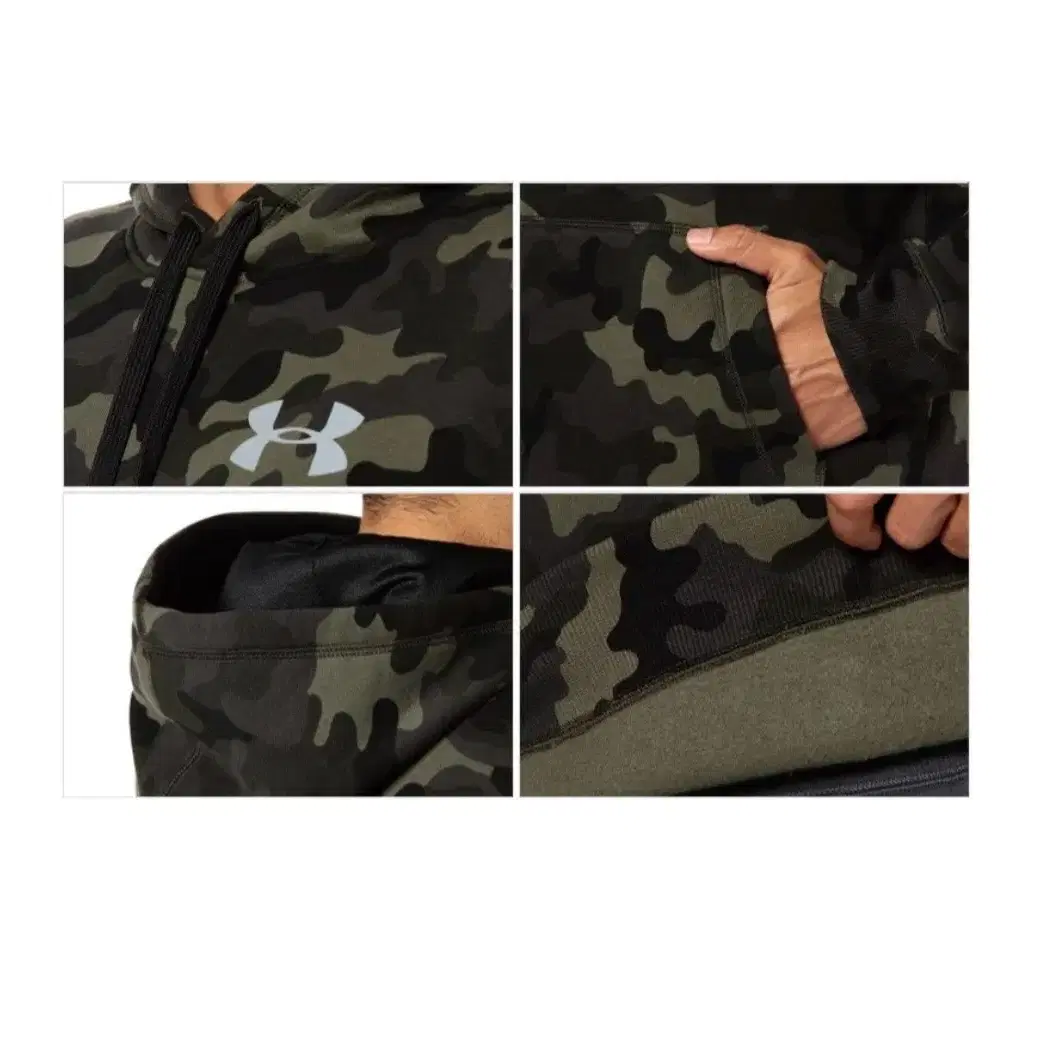 [ L ] Underarmour 언더아머 카모 기모 후드티