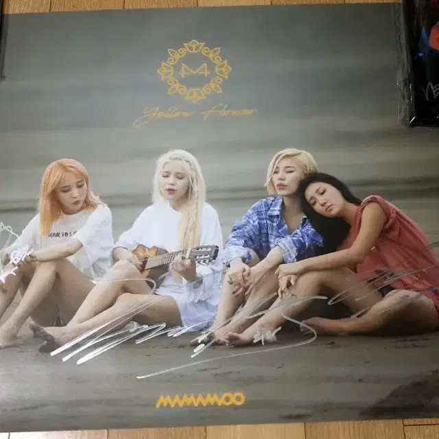 마마무 싸인 사인 포스터 MAMAMOO