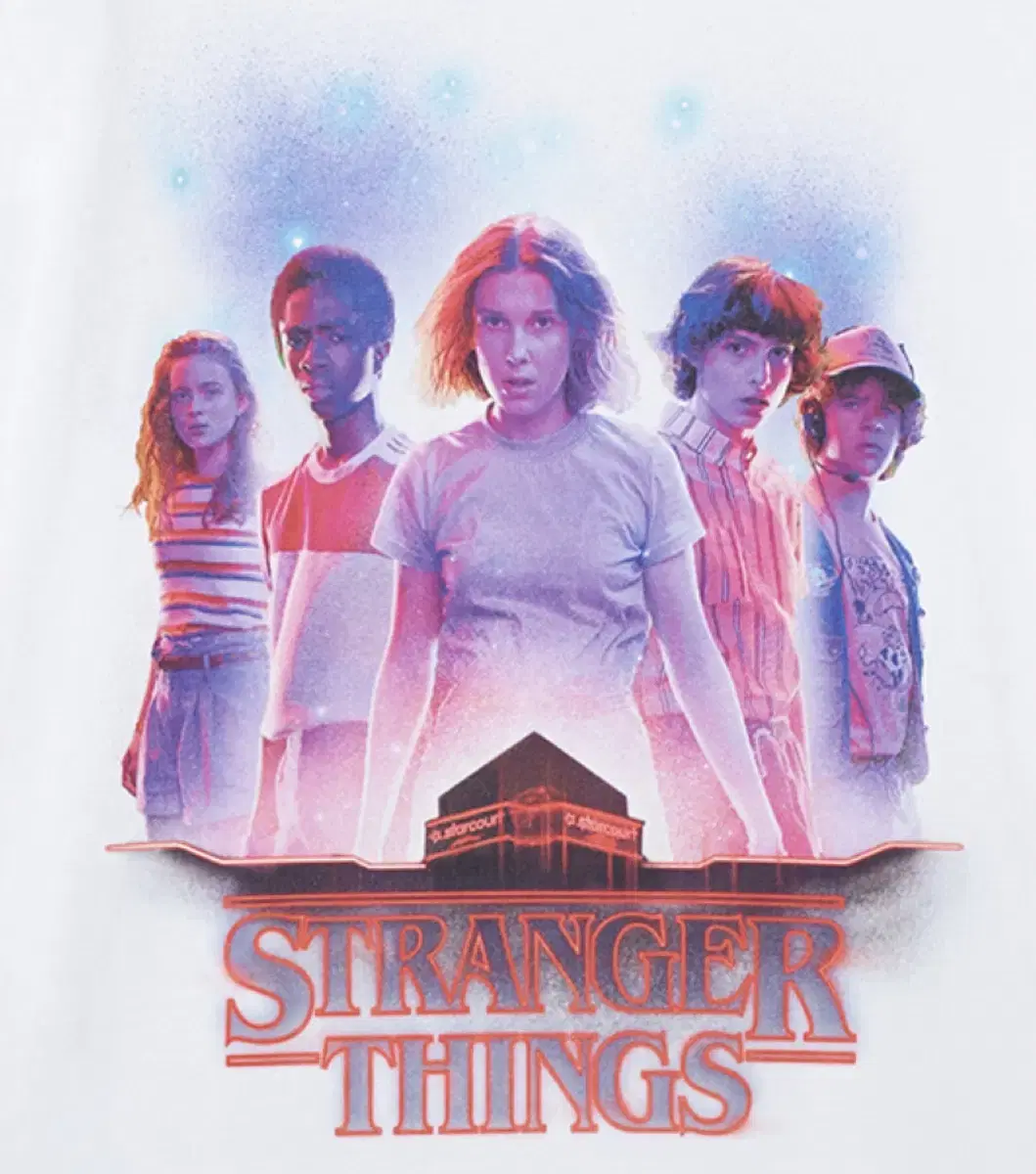 [New/Unsealed/Discontinued] Spao Netflix Stranger Things T-Shirt White