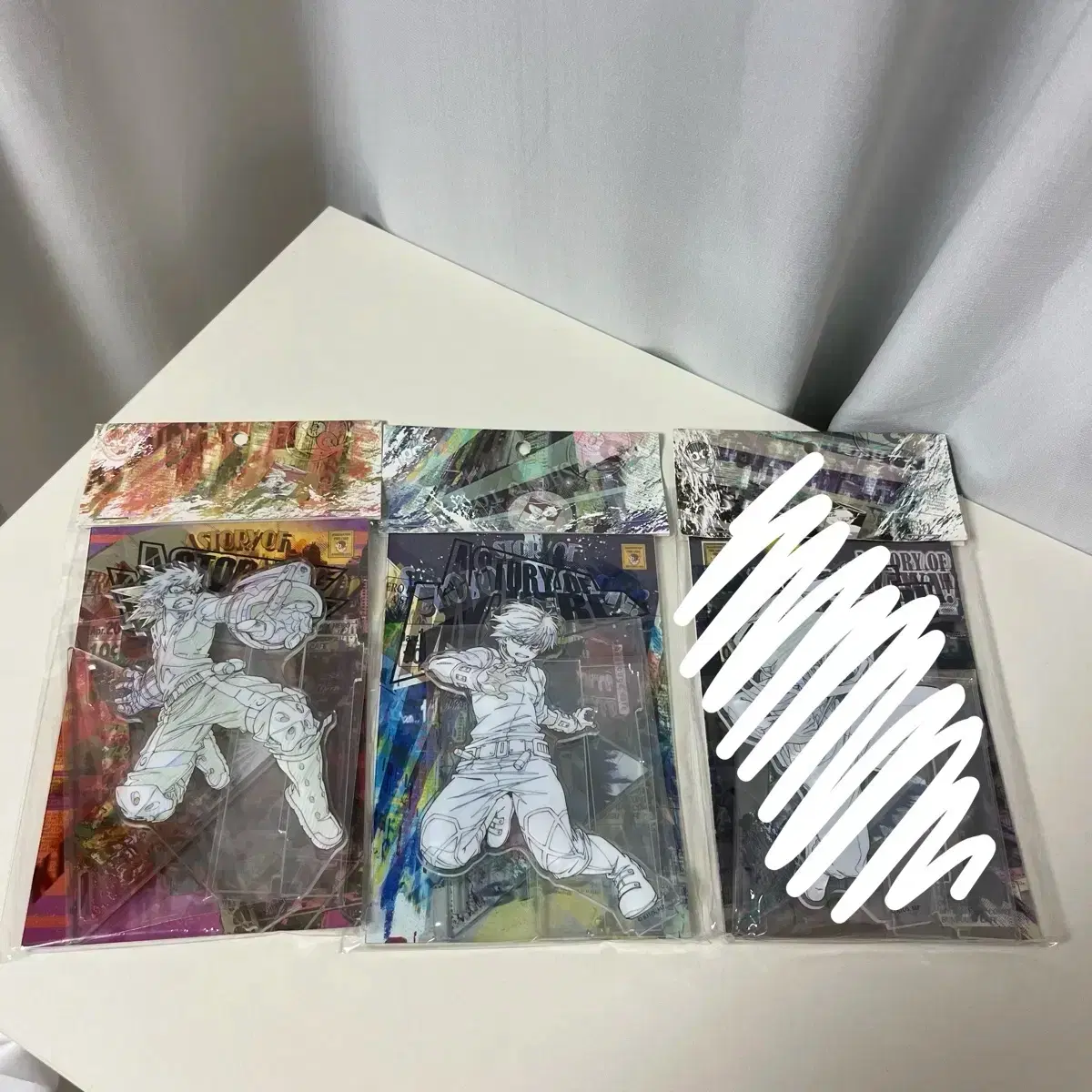 Unsealed Hiroaka original artwork acrylic Bakugo Todoroki Aizawa