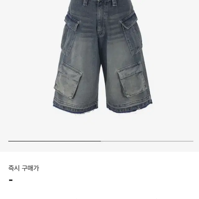 1) 노쿨러스 올드 워시드 카고 데님 쇼츠 블루