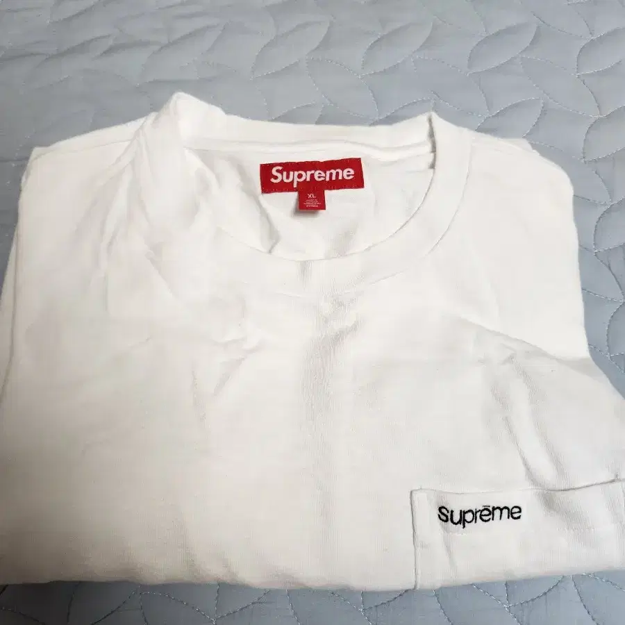 Supreme 슈프림 숏슬리브 포켓 티셔츠 화이트 - 24SS XL