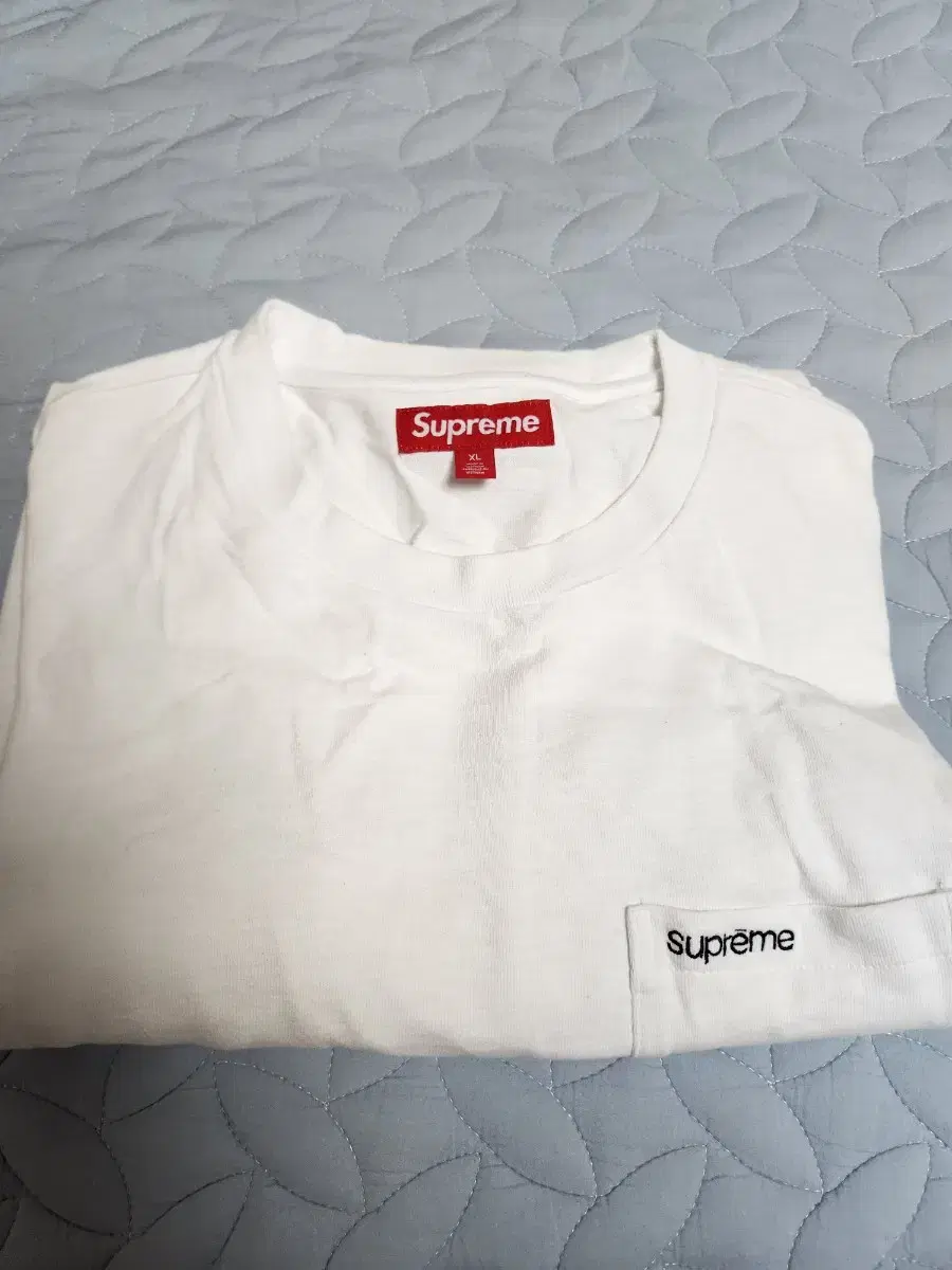 Supreme 슈프림 숏슬리브 포켓 티셔츠 화이트 - 24SS XL