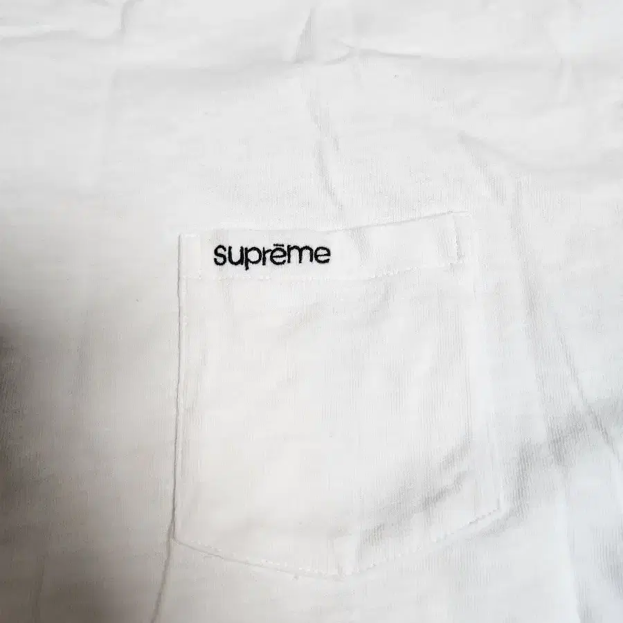 Supreme 슈프림 숏슬리브 포켓 티셔츠 화이트 - 24SS XL