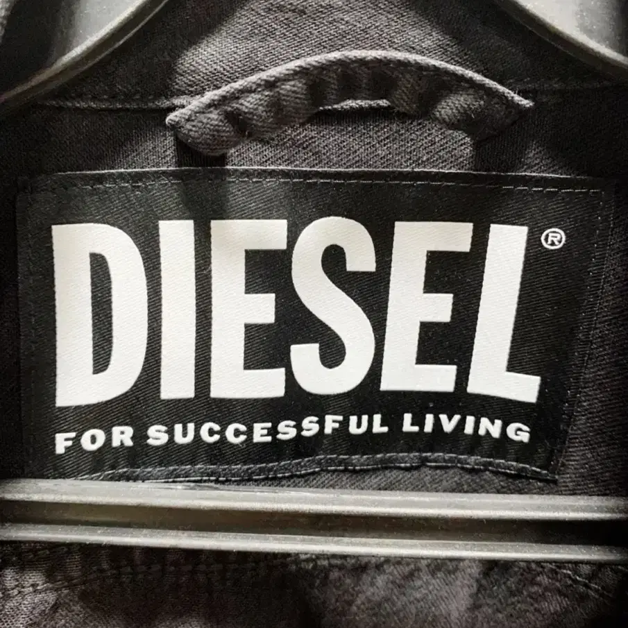 DIESEL 블랙데님 롱셔츠