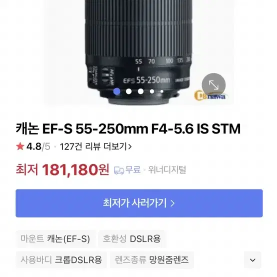 EF-S 55-250mm f/4-5.6 IS STM