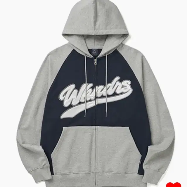 구매) 위캔더스 후드집업 BASEBALL SCRIPT ZIPUP HOOD