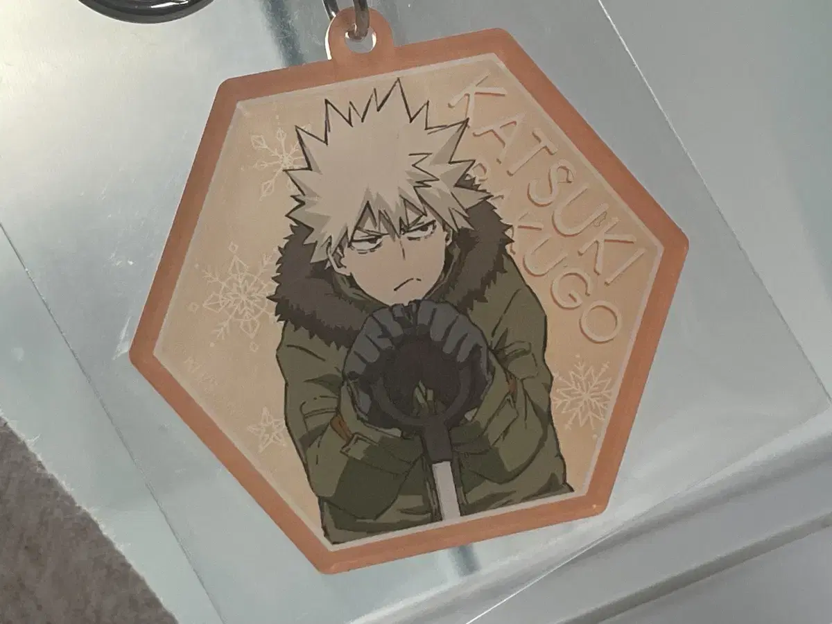 Hiroaka Nahia Bakugo Winter Snow acrylic keyring