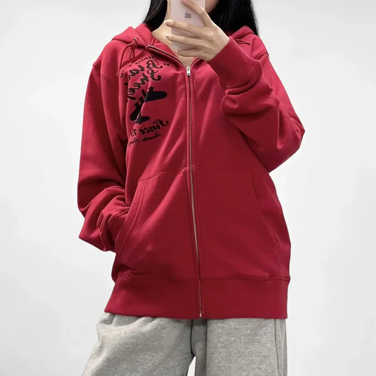 Stussy Stussy Black Sheep Hooded Zip-up Red