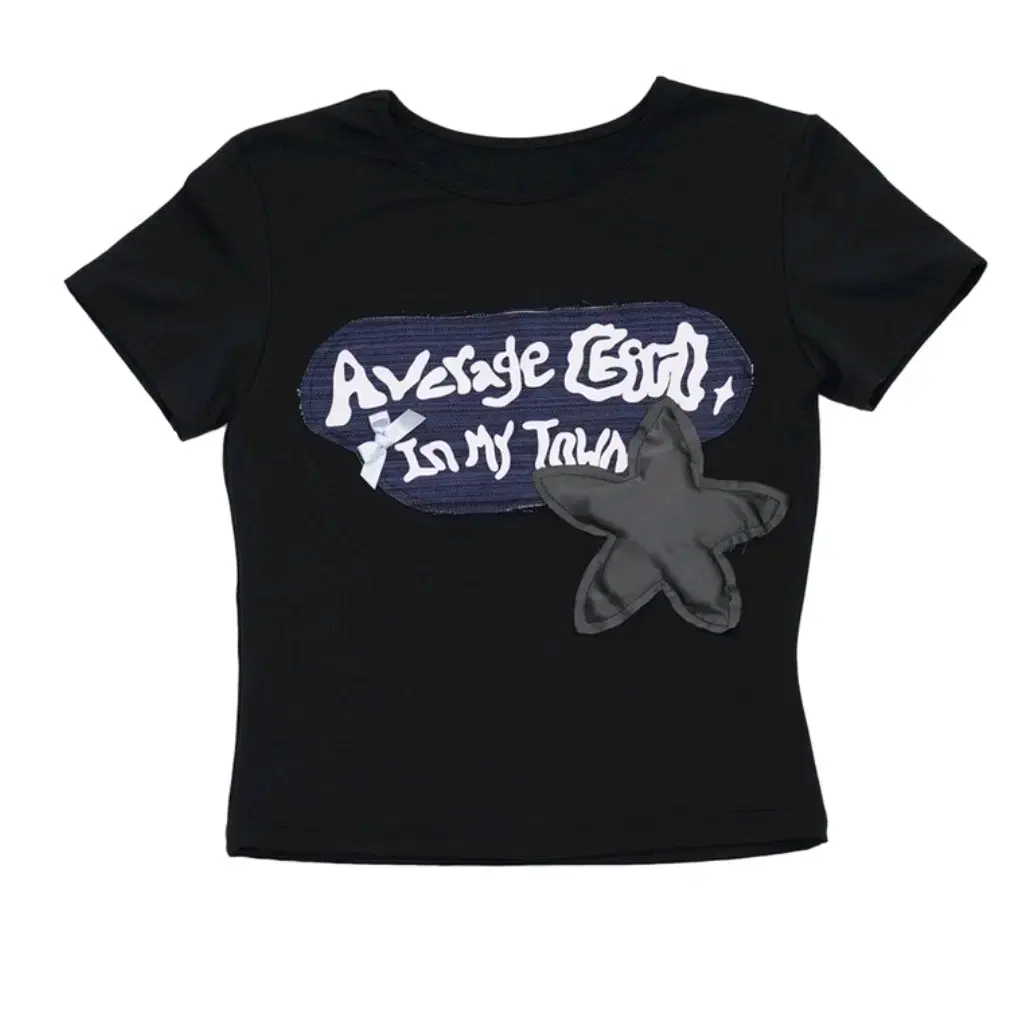 알디유 ADU average girl crop T 크롭티 - black