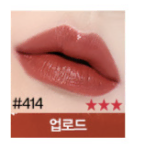 새상품/ 시세이도 테크노새틴 젤 립스틱 #414,#415 (신민아립스틱)