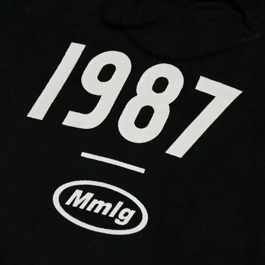 [ L ] 87mm 1987 mmlg 블랙 후드티