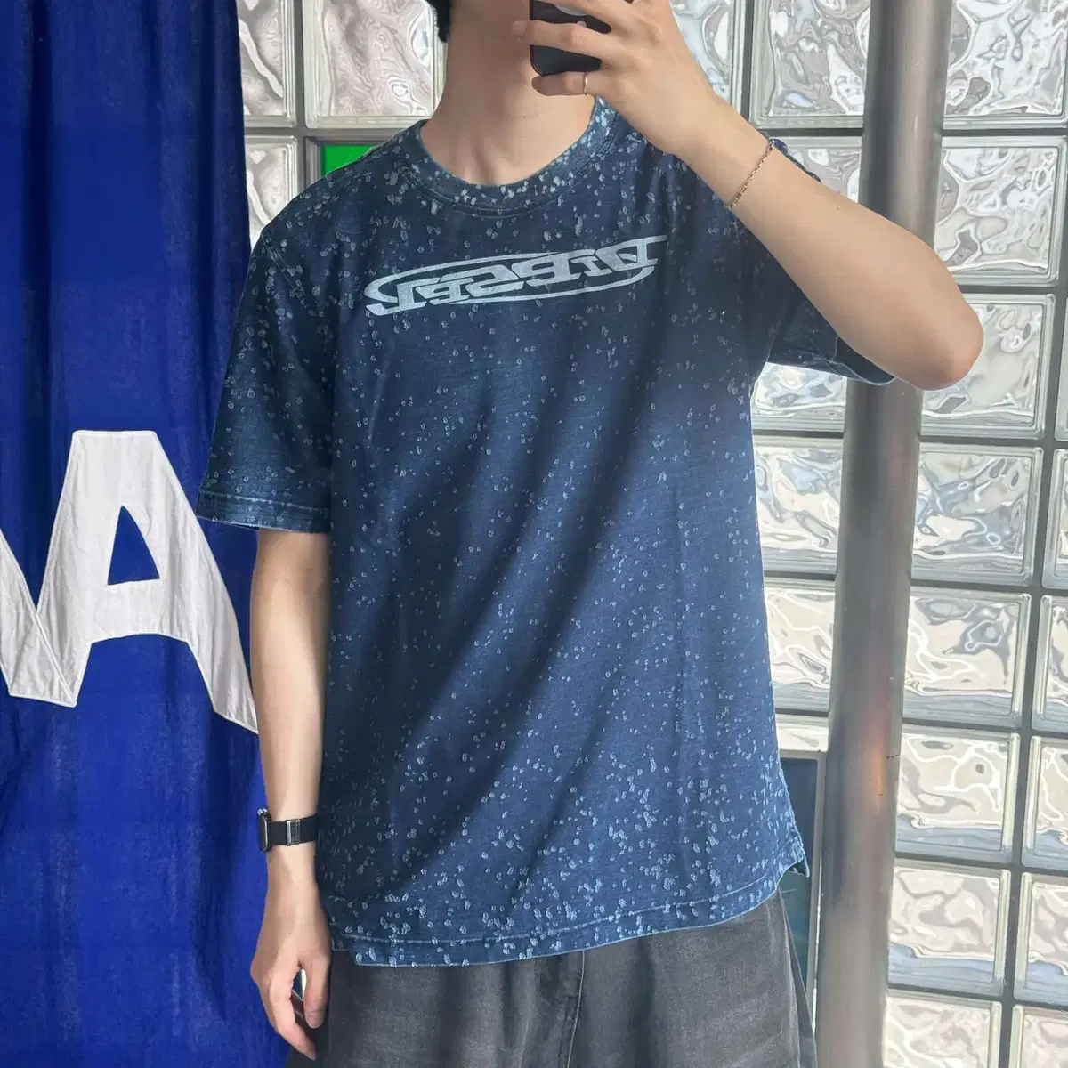 diesel damaged half tee