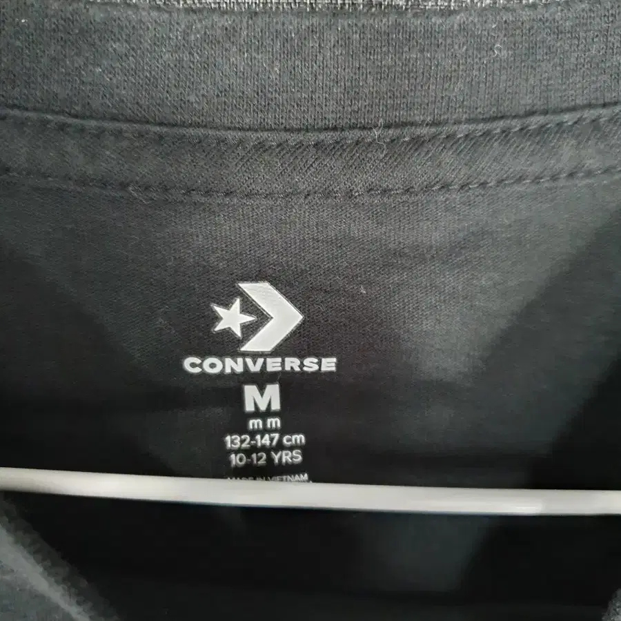 CONVERSE 컨버스 올스타 여성 블랙 티셔츠(M)