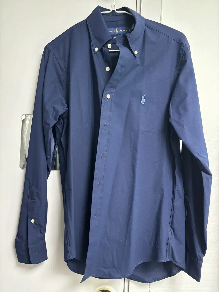 Polo Ralph Lauren Stretch Navy Poplin Shirt Classic Fit