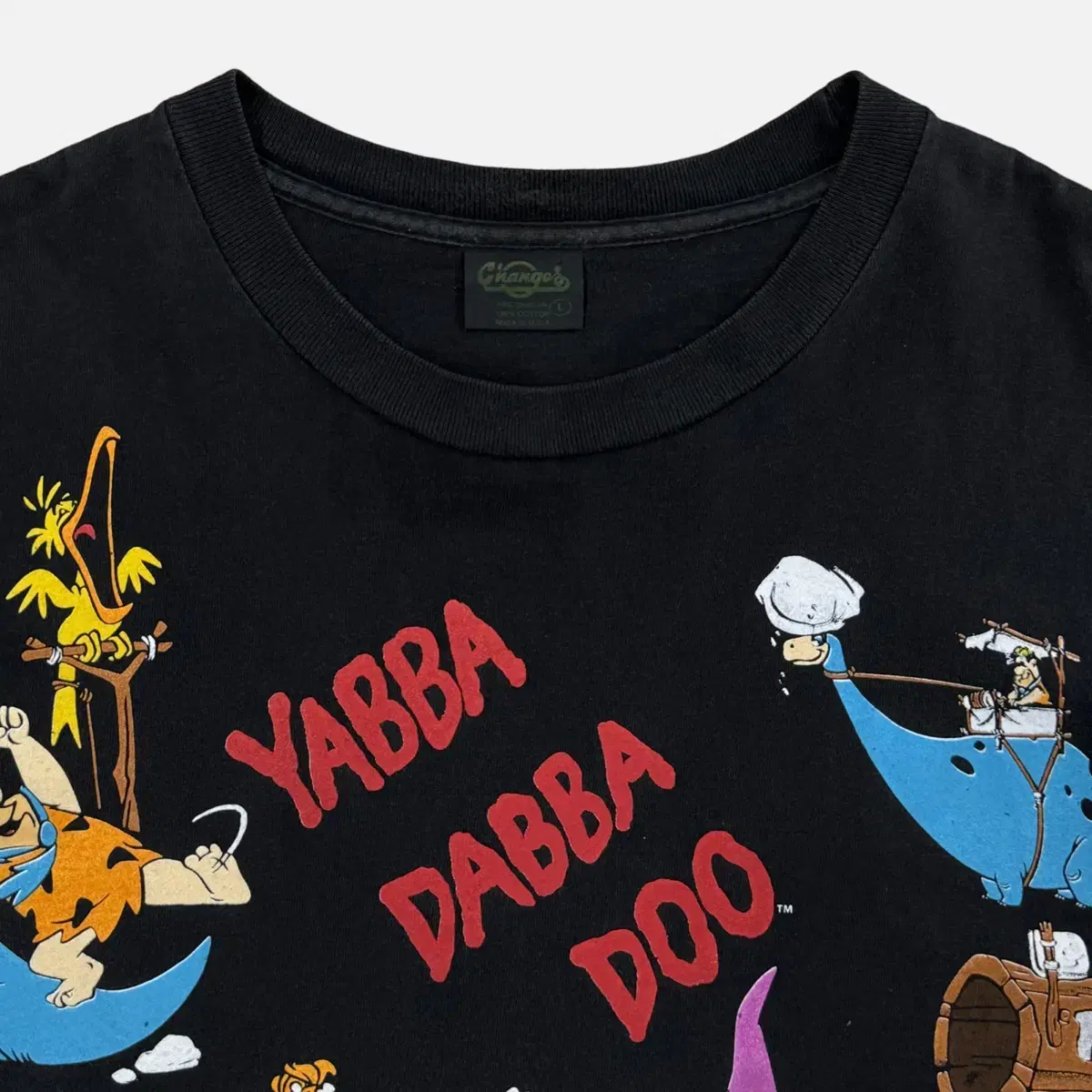 (L) 1994 FLINTSTONES YABBA DABBA DOO 반팔티