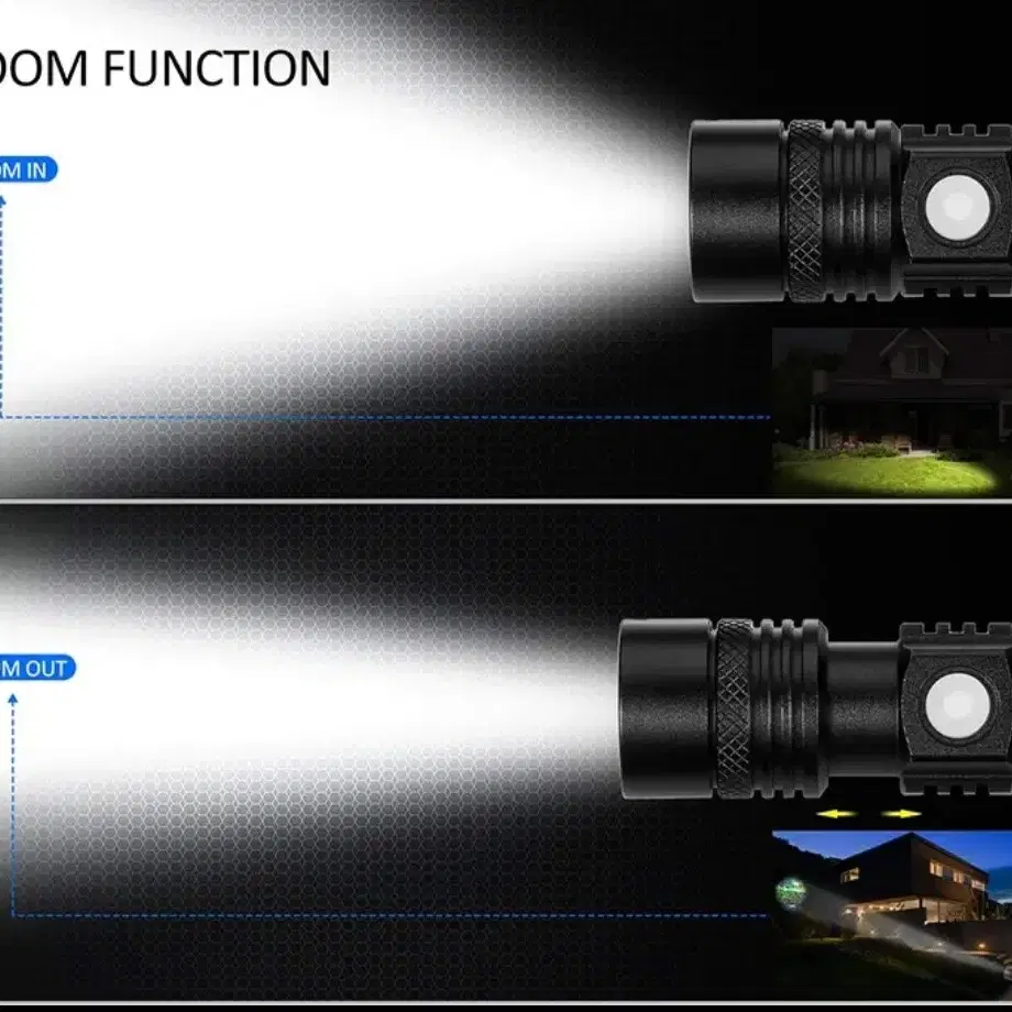 높은 전원 Led 손전등 T6 LED 램프,2600mAh