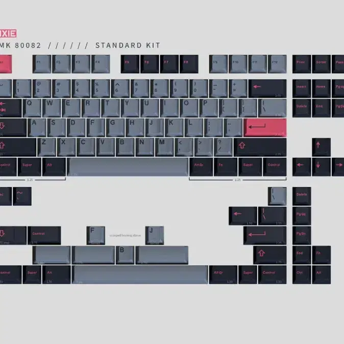 (정품) GMK 80082 레드 베이스 키캡셋