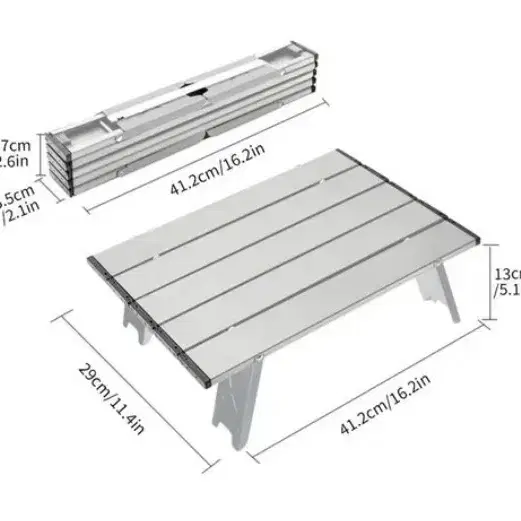 캠핑테이블 롤업  접이식테이블 낚시 미니 초경량   휴대용 가방 포함