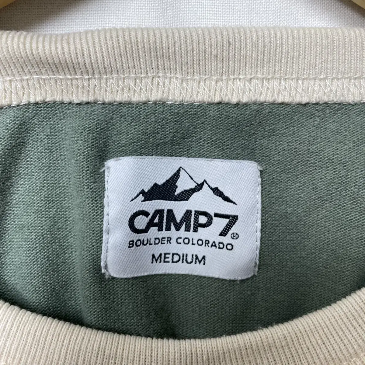 [M] Camp7 빈티지 배색 반팔 티셔츠