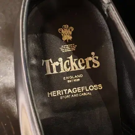 Tricker's/트리커즈/싱글몽크/폴리시드레더/블랙/UK8.5/270