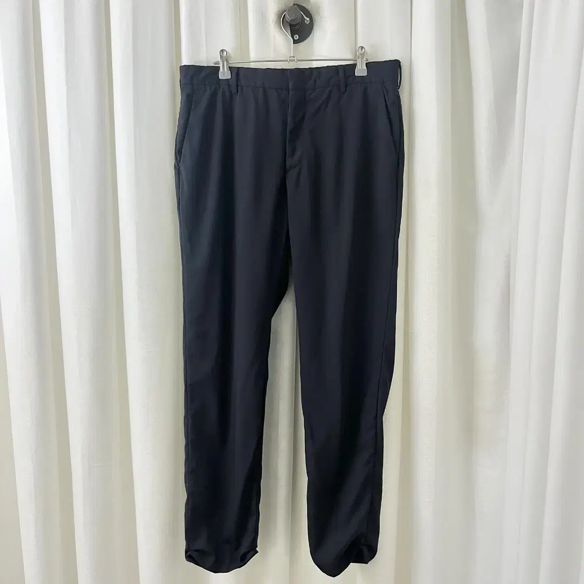 Prada Black hemmed pointed trousers