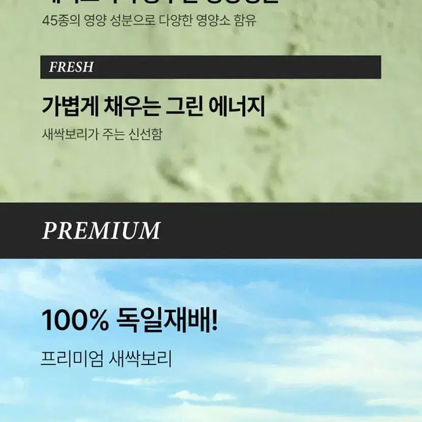 (1+1) 독일 직수입 대용량 유기농 새싹보리 분말 400g