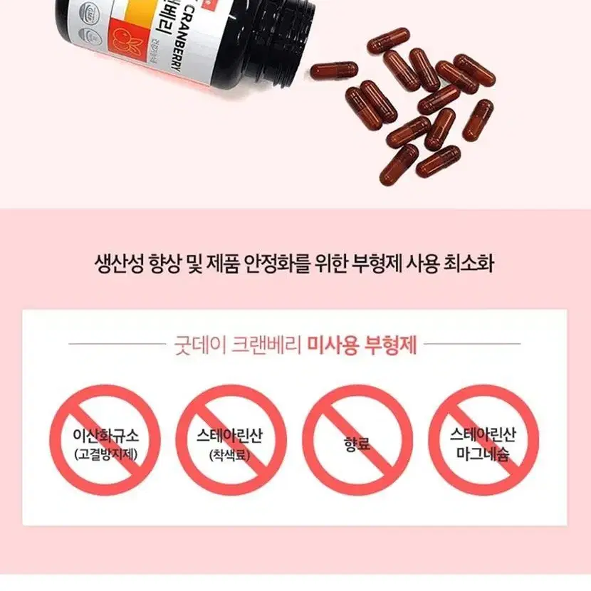 요로건강을 위한 건강기능식품 굿데이 크랜베리 500mg x 60캡슐