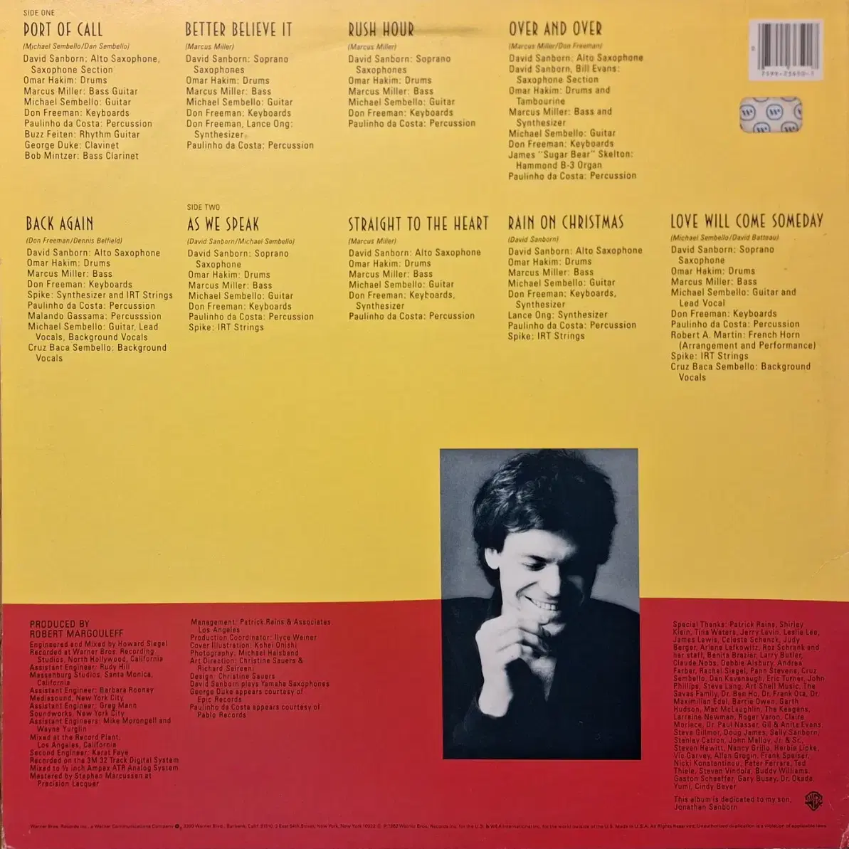 미국원반/Jazz/David Sanborn LP