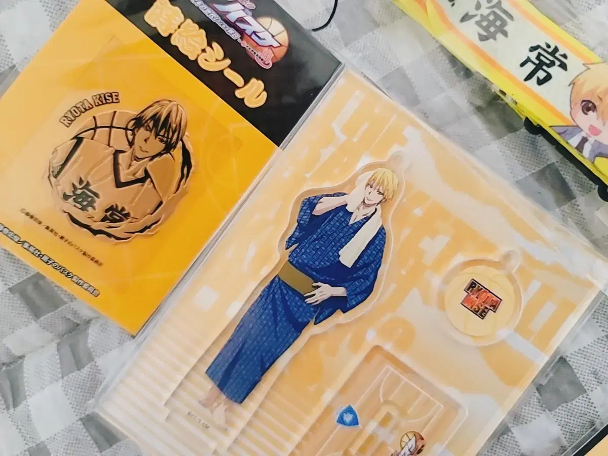 Kuroko's Basketball Kise Goods Set (Acrylic & Keyring & Strap & Sticker)