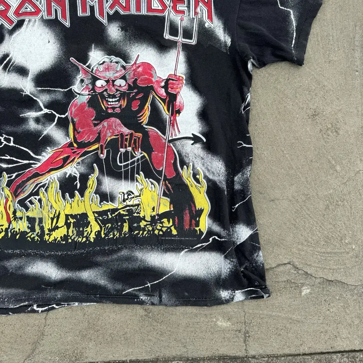 [M] 90s Iron Maiden 빈티지 락 밴드 반팔티