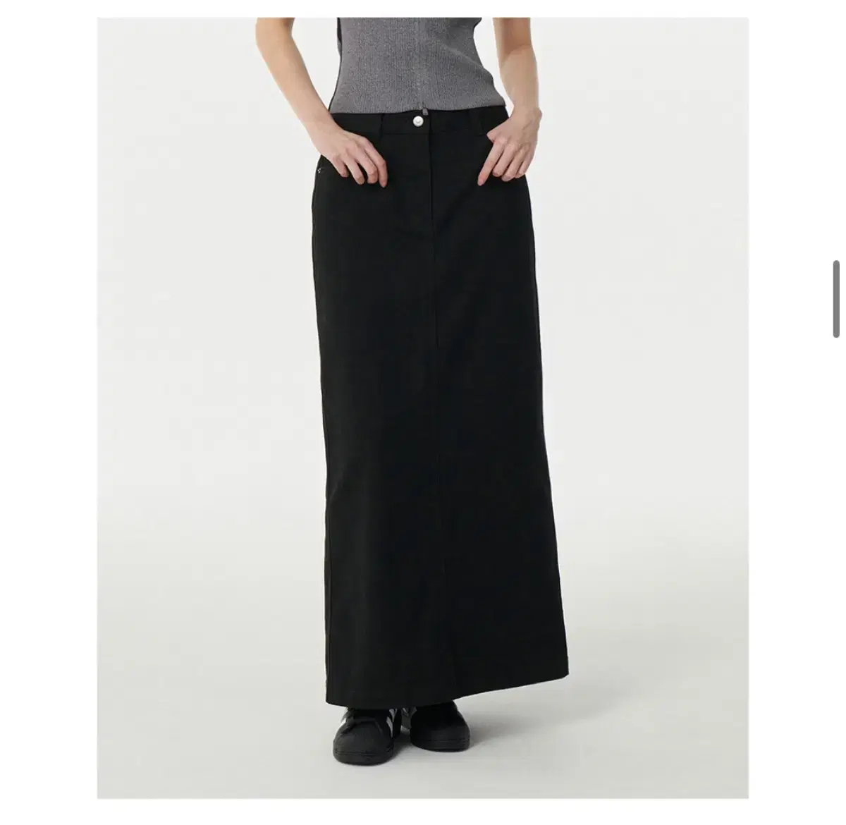 Unisex Standard Heavyweight Maxi Skirt Black M