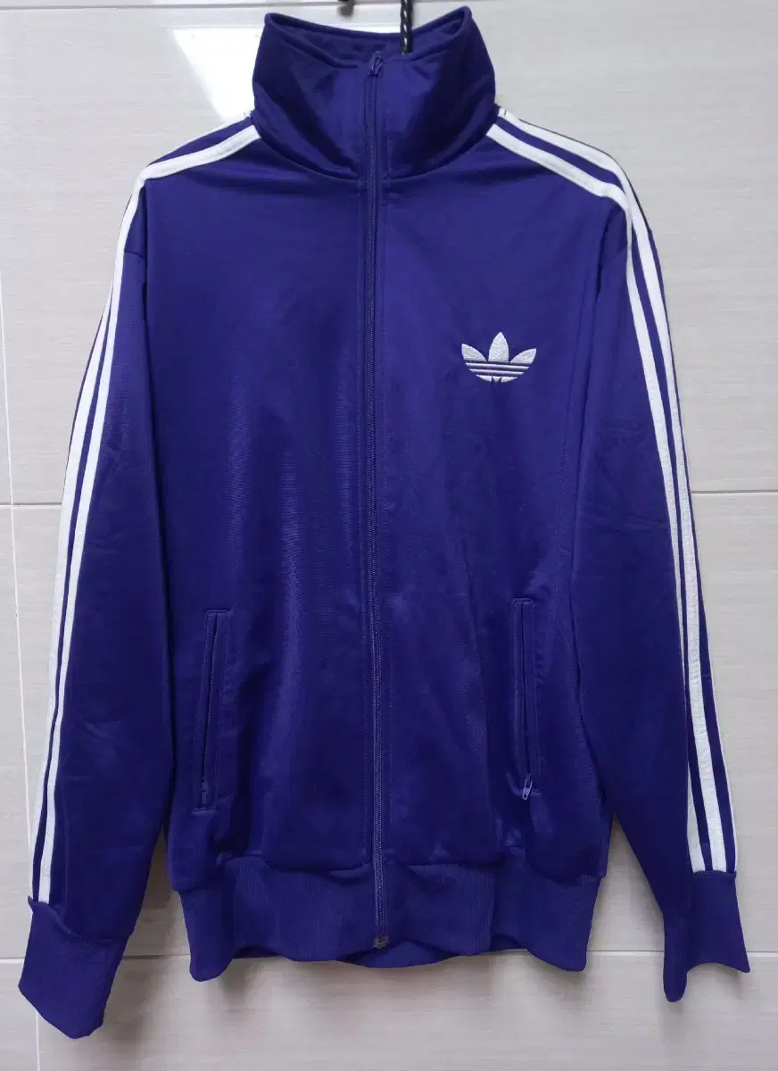 Adidas Firebird Purple Boho White bora Tracktop Jersey Jersey Zip Up 95/M