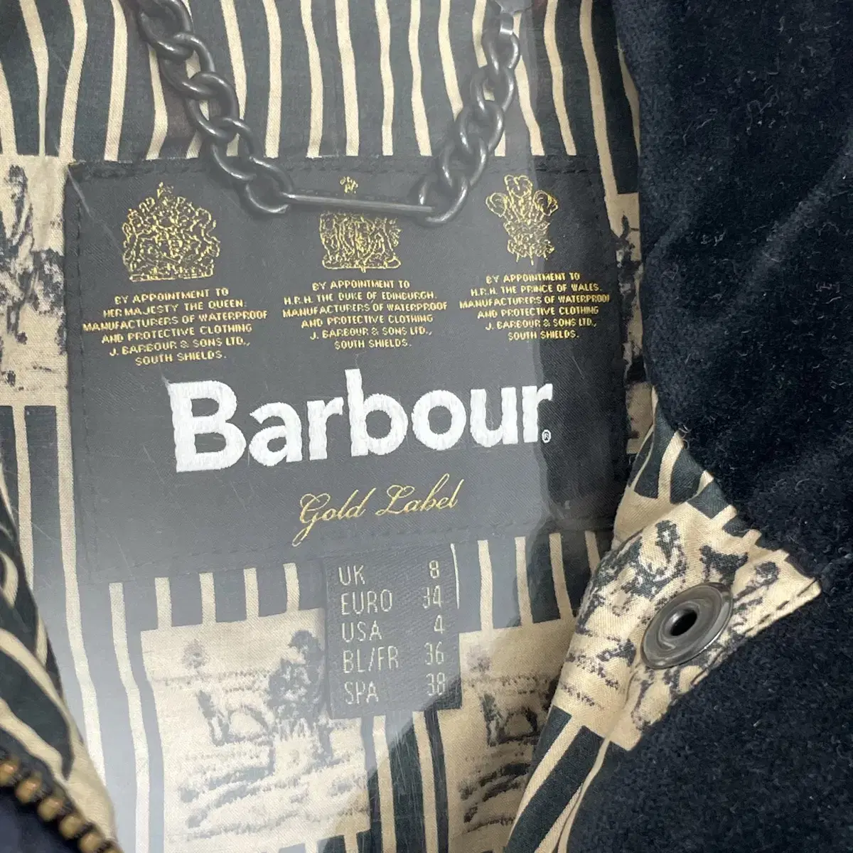 바버 barbour 쿠르베트 왁스 자켓