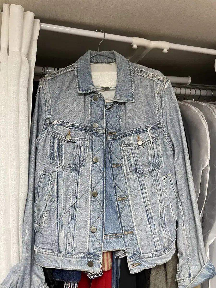 [S] 마르지엘라 X h&m 에이치엔엠 데님 트러커 자켓