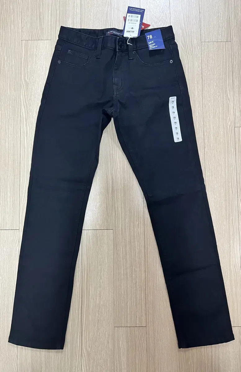 [*NEW/UPDATED*] Polham Slim Fit Cotton Pants in Black, Waist 30