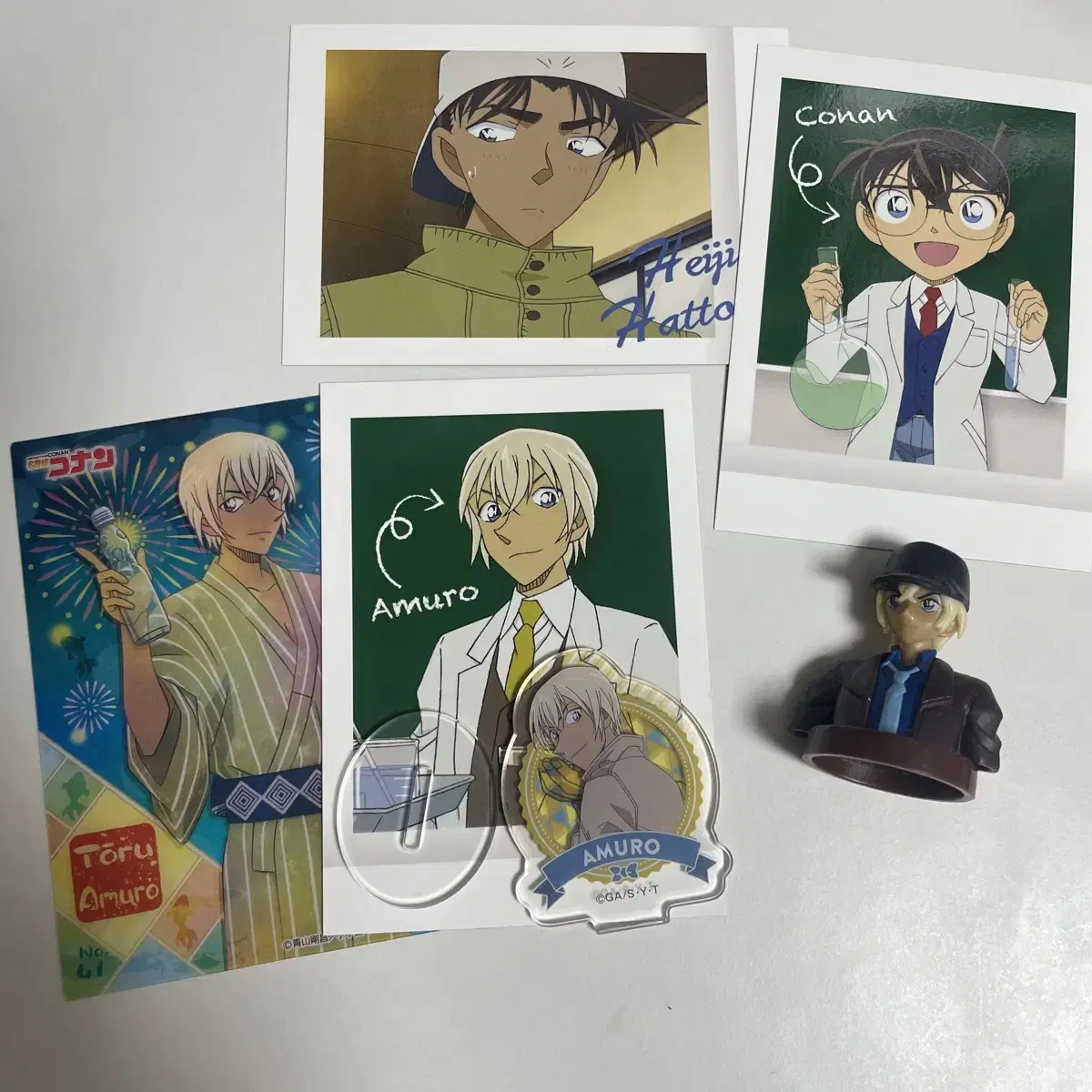 Conan Amuro Heiji Pasha Clearcard Mini acrylic Chocolate Egg WTS