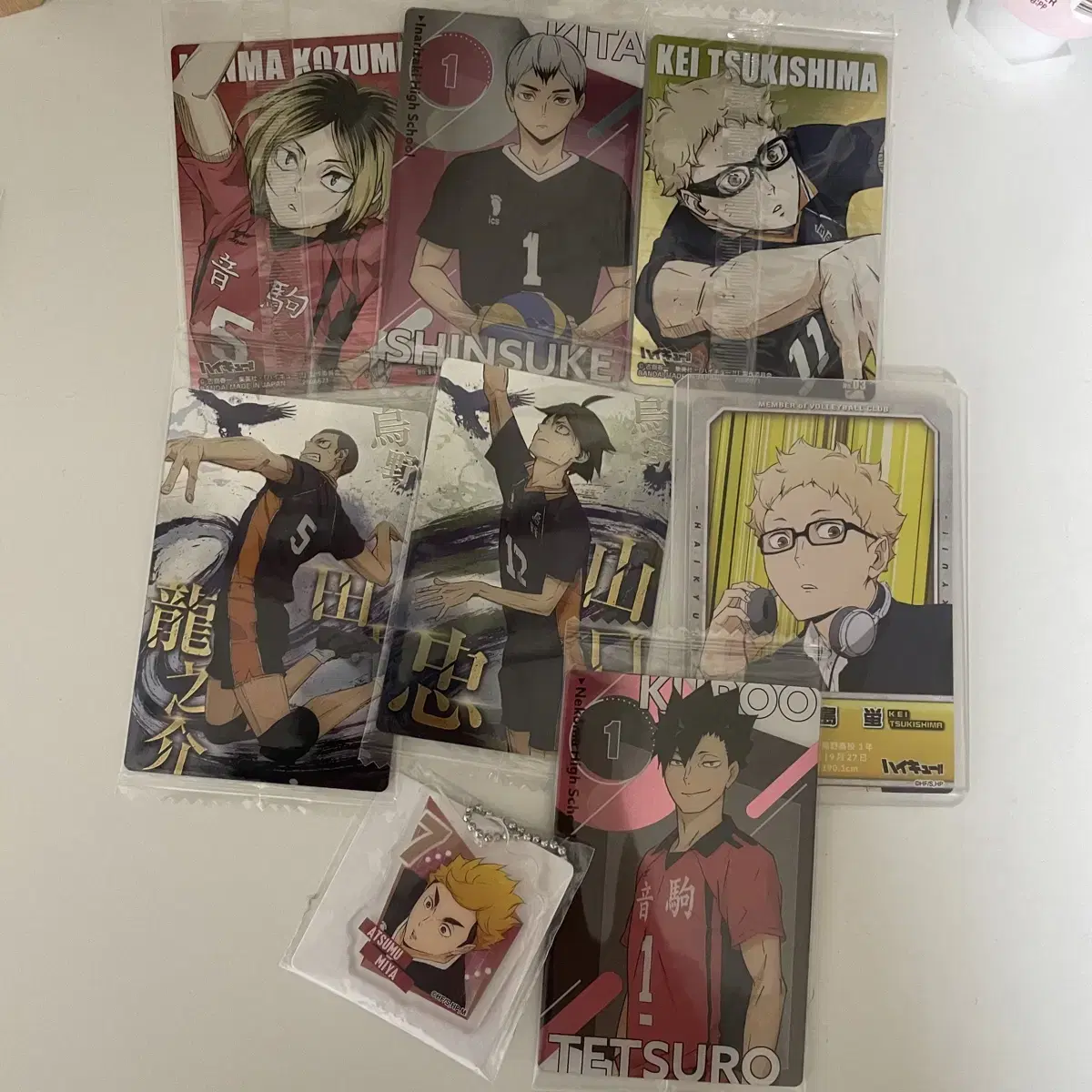 Haikyuu Tsuudenkai Wehasu Kard and keyring Kuroo Kenma Tsukishima Kita Atsumu