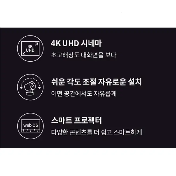 [렌탈_사은품증정]LG 시네빔 빔프로젝터 PU700R