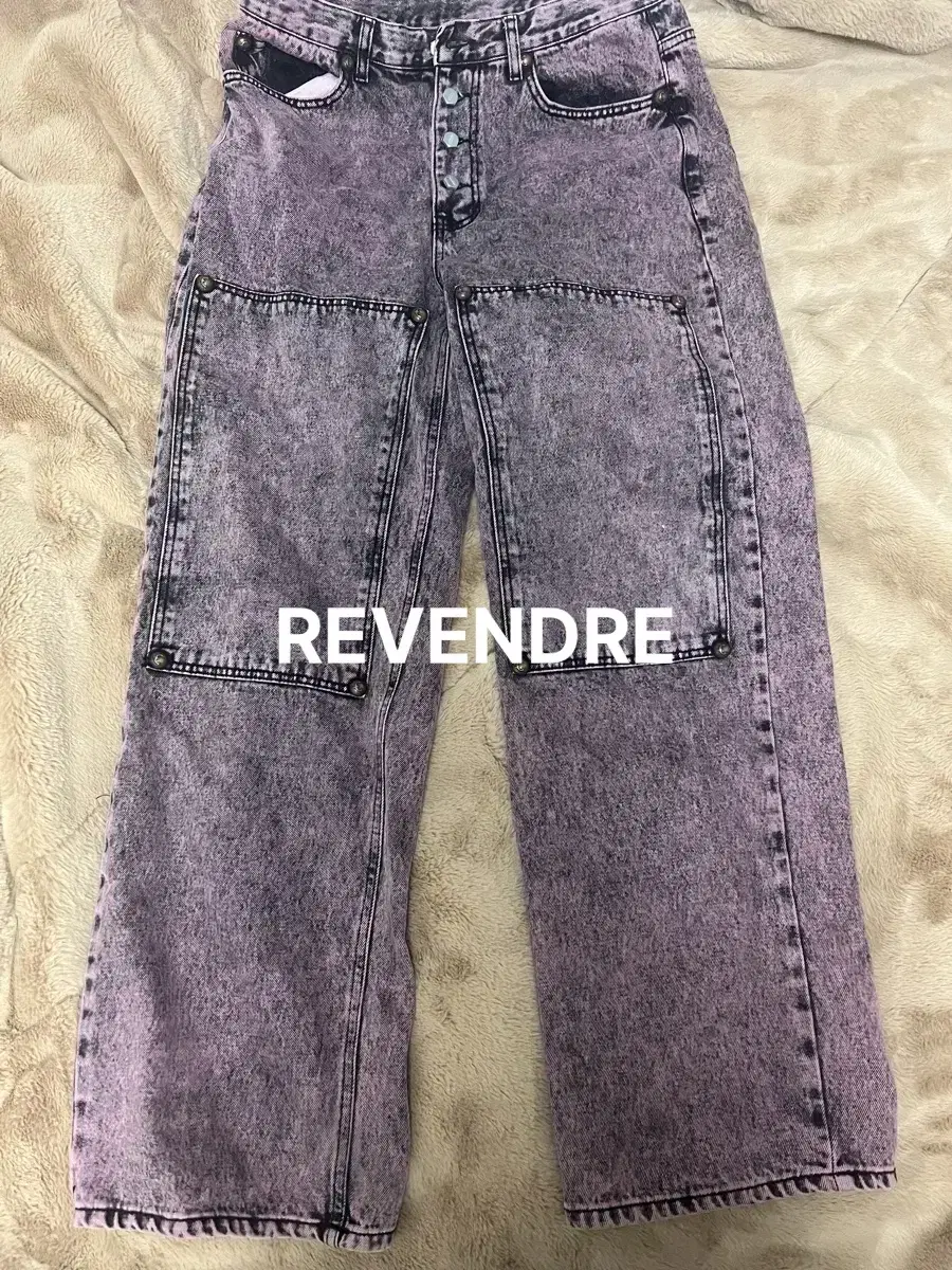 3) Nuggets Club Double Knee Pants Purple
