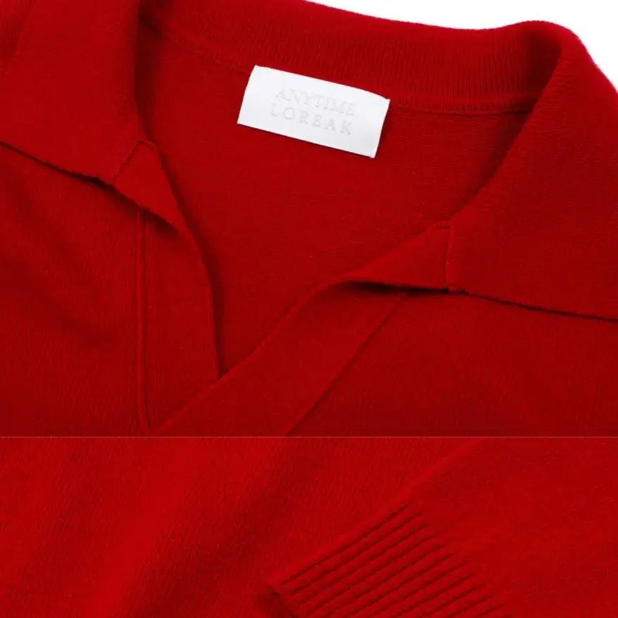 애니타임로릭 Wool Collar Knit (Red)