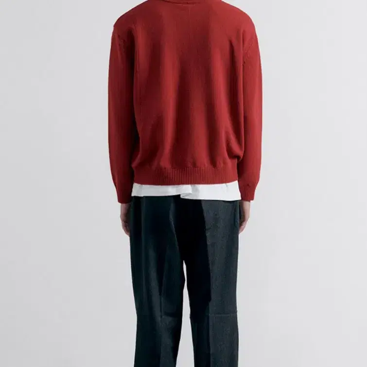 애니타임로릭 Wool Collar Knit (Red)