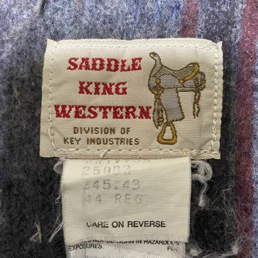 Saddle king blanket lined 웨스턴 데