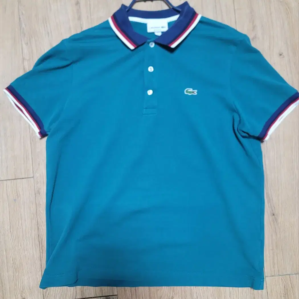 라코스테 lacoste 반팔 pk티셔츠 레귤러핏 5 100-105 청록