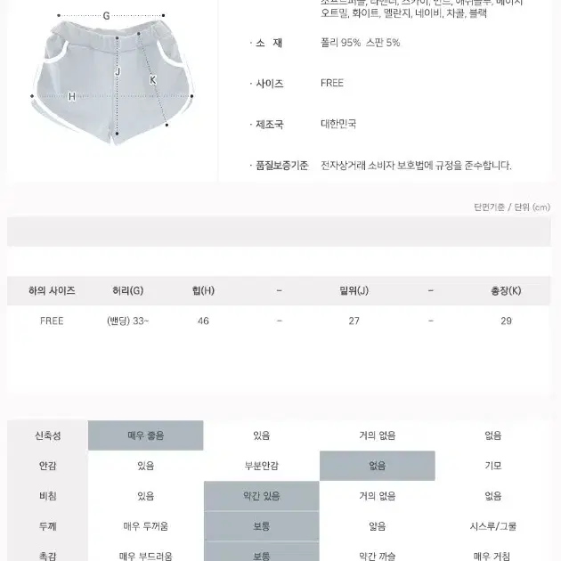 1+1 총 2개 > 여자 다색컬러 돌핀팬츠